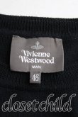 画像3: Vivienne Westwood MAN / オーブ刺繍ニット 46 黒  H-24-12-29-025-to-OD-ZH (3)