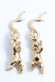 画像2: Vivienne Westwood / ANGLO SATYR EARRING  ゴールド  H-25-01-19-100-er-IN-ZH (2)