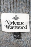 画像3: Vivienne Westwood / フロント柄フードニットカウチン    S グレーX赤  I-23-10-28-029-to-HD-ZI (3)