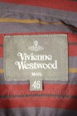 画像3: Vivienne Westwood MAN / ストライプシャツ    46 ボルドー  I-23-11-25-013-bl-HD-ZI (3)