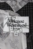 画像3: Vivienne Westwood MAN / グレンチェックロングコート    44 グレー  I-24-01-24-025-co-HD-ZI (3)