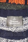 画像3: Vivienne Westwood MAN / スペシャルニット ラウンドネックプルオーバー   黒X青Xブラウン  I-24-02-09-026-to-HD-ZI (3)