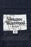 画像3: Vivienne Westwood MAN / オーブ刺繍ブラウス 46 ネイビー  I-24-02-17-026-bl-HD-ZI (3)