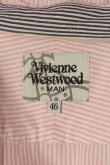 画像3: Vivienne Westwood MAN //オーブ刺繍ストライプシャツ 46 ピンクＸ白Ｘ青  I-24-03-07-004-bl-HD-ZI (3)