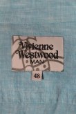 画像3: Vivienne Westwood MAN //オーブ刺繍シャツ 48 サックス  I-24-03-07-016-bl-HD-ZI (3)