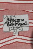 画像3: Vivienne Westwood MAN //オーブ刺繍ストライプシャツ 46 ピンクＸ白  I-24-03-07-019-bl-HD-ZI (3)