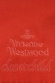 画像2: Vivienne Westwood / ロゴ刺繍マフラー  赤  I-24-05-29-026-gd-HD-ZI (2)