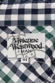 画像3: Vivienne Westwood MAN //ストライプアシメ襟シャツ 44 グリーン×ブルー  I-24-08-14-004-bl-HD-ZI (3)