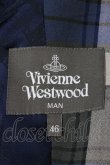 画像3: Vivienne Westwood MAN / タックジャケット 46 青Ｘグリーンチェック  I-24-08-30-027-jc-HD-ZI (3)