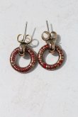 画像2: Vivienne Westwood / ZANILYA EARRINGS  ゴールドＸ赤  I-24-08-30-035-er-HD-ZI (2)