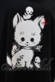 画像3: Vivienne Westwood / KITTY WITH WINE STAINS ラウンドヘムTシャツ 00 ブラック  I-24-08-30-005-to-HD-ZI (3)