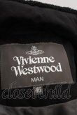 画像6: Vivienne Westwood MAN / /プレーンorbボアジャケット    46 ブラック  O-23-10-29-032-co-YM-OS (6)