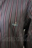 画像2: Vivienne Westwood MAN / ストライプ高襟シャツ   ネイビー  O-23-11-26-041-bl-YM-OS (2)