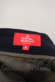 画像3: Vivienne Westwood /カットオフ切リ替エスカート    M ネイビーxブラウン  O-23-11-26-102-sk-YM-OS (3)