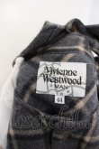 画像4: Vivienne Westwood MAN //ロングチェックシャツ 44 グレー  O-24-02-25-049-bl-YM-ZH (4)