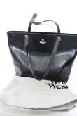 画像4: Vivienne Westwood / BADiamante Orb Shopper  ブラック×ブラック  O-24-02-25-110-ba-IG-OS (4)