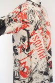 画像2: Vivienne Westwood //RED LABEL RUBBISH PRINT サークルシャツ 00 パターン  O-24-03-24-038-bl-YM-OS (2)