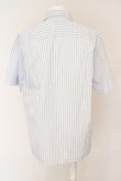 画像3: Vivienne Westwood MAN //SHORTSLEEVED PINSTRIPE SQUARE PRINTシャツ 44 サックス  O-24-03-24-007-bl-YM-OS (3)