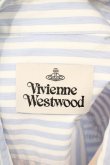 画像4: Vivienne Westwood MAN //SHORTSLEEVED PINSTRIPE SQUARE PRINTシャツ 44 サックス  O-24-03-24-007-bl-YM-OS (4)