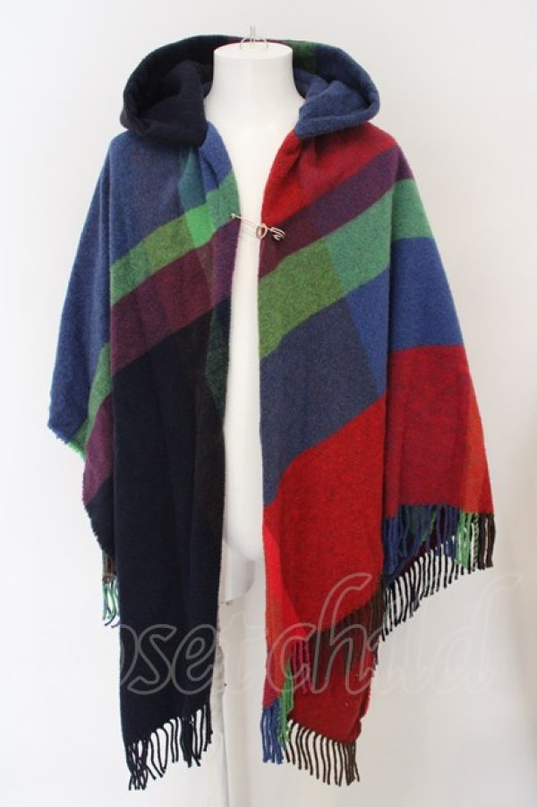 Vivienne Westwood MAN / CHECK PONCHO ポンチョ マルチ O-24-03-24-008-co-YM-OS