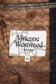 画像4: Vivienne Westwood MAN / /ウールタータンテーラードジャケット 44 ネイビー  O-24-03-24-009-bl-YM-ZH (4)