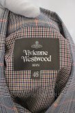 画像6: Vivienne Westwood MAN / ミックスチェックウエスタンシャツ 46 ライトグレーｘベージュ  O-24-04-21-004-bl-YM-ZH (6)