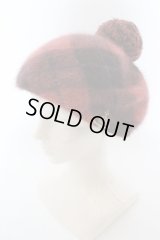 【USED】Vivienne Westwood / アンゴラチェックベレー帽 ヴィヴィアンウエストウッド ビビアン レッド 【中古】 O-24-04-21-069-ha-IG-ZH