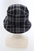 画像3: Vivienne Westwood MAN / TARTAN CHECK　バケットハット F ブラックｘグレー  O-24-04-21-072-ha-YM-ZH (3)