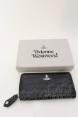 画像9: Vivienne Westwood / JOHANNA CROC NEW ZIP 長財布  ブラック  O-24-05-26-022-wa-YM-OS (9)