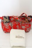 画像5: Vivienne Westwood / ブロケードトートバッグ  レッド×グレー  O-24-05-26-002-ba-IG-ZH (5)