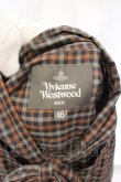 画像3: Vivienne Westwood MAN / リボンタイチェックシャツ 46 ブラウン  O-24-06-09-046-bl-YM-OS (3)