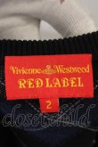 画像4: Vivienne Westwood / 単色オーブ刺繍アーガイルニットベスト 2 ブラック×ブルー  O-24-06-16-036-to-IG-OS (4)