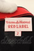 画像3: Vivienne Westwood / 単色オーブ刺繍Vネックカーディガン 2 ブラック×レッド  O-24-06-16-048-to-IG-OS (3)