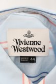 画像6: Vivienne Westwood //THE ENDAND LOGO STRIPED シャツ 44 サックス  O-24-07-14-017-bl-YM-OS (6)