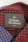 画像5: Vivienne Westwood MAN / 【一部店舗限定】ストライプアントニオシャツ F レッド×ブルー  O-24-07-14-020-bl-IG-OS (5)