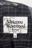 画像4: Vivienne Westwood MAN / /アシンメトリーチェックテーラードジャケット 46 グレー  O-24-07-14-022-jc-YM-OS (4)