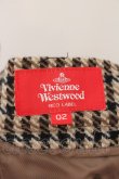 画像4: Vivienne Westwood / ドッグトゥースプリーツキュロット 02 ブラウン  O-24-08-11-025-pa-YM-OS (4)