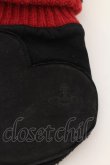 画像3: Vivienne Westwood / ハートレザーグローブ  ブラック×レッド  O-24-08-11-051-gd-YM-ZH (3)