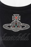 画像2: Vivienne Westwood / オーブ刺繍Tシャツ 3 ブラック×ホワイト  O-24-08-18-022-ts-IG-OS (2)