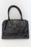 画像4: Vivienne Westwood / Croco Emboss バッグ  ブラック  O-24-08-25-035-ba-YM-OS (4)