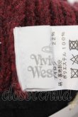 画像3: Vivienne Westwood / オーブワッペンバイカラーネックウォーマー  ネイビー^×ワイン  O-24-09-08-033-wa-IG-OS (3)