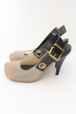 画像3: Vivienne Westwood×Melissa / アニマルトゥミュール 22.5cm ブラックｘクリア（ベージュ）  O-24-09-08-046-sh-YM-OS (3)