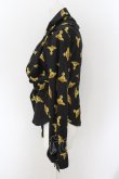 画像2: Vivienne Westwood / PRINTED CREPE DE CHINE DRUNKEN シャツ 40 ブラック  O-24-09-15-024-bl-YM-OS (2)