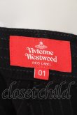 画像6: Vivienne Westwood / コットンストライプパンツ 01 ブラック  O-24-09-15-045-pa-YM-OS (6)