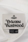 画像4: Vivienne Westwood MAN / オーブ刺繍半袖シャツ 46 ホワイト  O-24-09-15-011-bl-YM-OS (4)