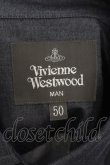 画像4: Vivienne Westwood MAN / 単色オーブ刺繍半袖ワイドシャツ 50 グレー  O-24-10-13-003-bl-YM-OS (4)