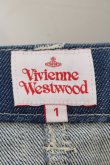 画像4: Vivienne Westwood / オーブ刺繍ストレッチクラッチスカート 1 ライトインディゴ  O-24-10-13-056-sk-YM-OS (4)