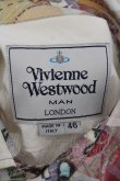 画像4: Vivienne Westwood MAN / マネー高襟シャツ 46 ホワイトｘマルチ  O-24-10-13-001-bl-YM-OS (4)