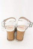 画像4: Vivienne Westwood / WEDGE SANDAL サンダル 38（約24cm) ホワイト  O-24-12-15-077-sh-YM-OS (4)