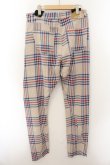 画像2: Vivienne Westwood MAN / TARTAN NEW ASYMMETRICパンツ M アイボリー  O-24-11-17-076-pa-YM-OS (2)